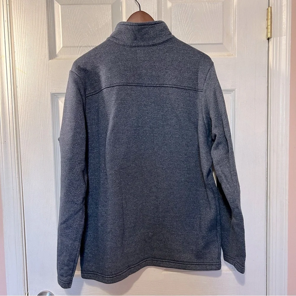 Columbia Quarter Zip Up Sweater Heavyweight Long Sleeve Size Large